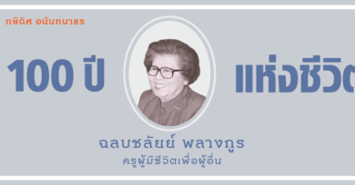 100 ปีแห่งชีวิต ฉลบชลัยย์ พลางกูร : ครูผู้มีชีวิตเพื่อผู้อื่น