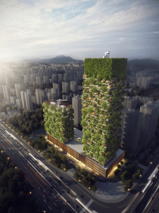 ตึก World Economic Forum สวนแนวตั้งแห่งแรกในจีน | Stefano Boeri Architects