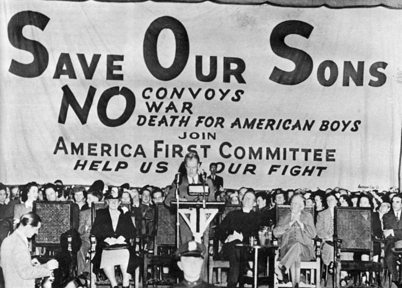 การประชุมสัญจรของคณะกรรมการ 'America First' ในทศวรรษ 1940