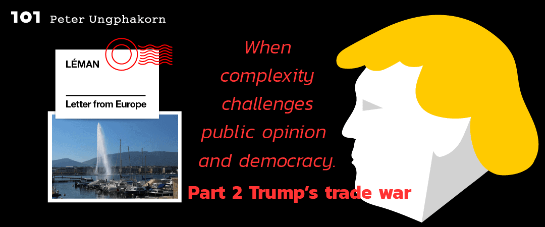 When complexity challenges public opinion and democracy. Part 2—Trump’s trade war