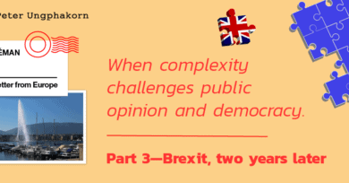 When complexity challenges public opinion and democracy. Part 3—Brexit, two years later