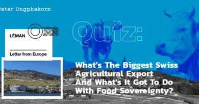 Quiz: What’s the biggest Swiss agricultural export and what’s it got to do with food sovereignty?