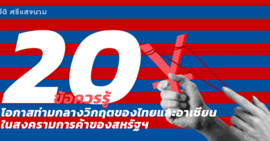 20 ข้อควรรู้ : โอกาสท่ามกลางวิกฤตของไทยและอาเซียน ในสงครามการค้าของสหรัฐฯ