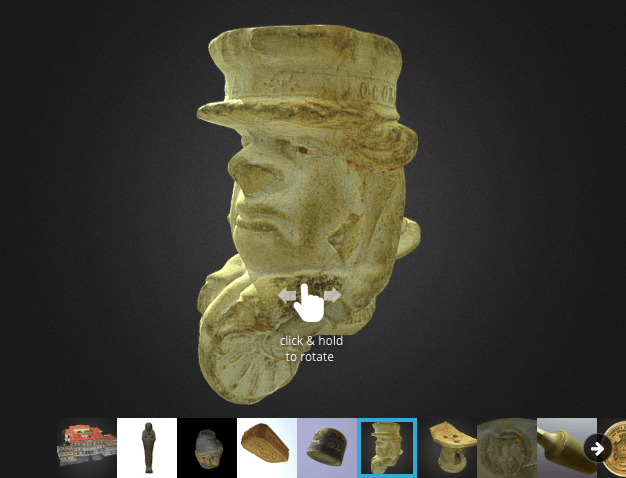 3D Model, โมเดลสามมิติโบราณวัตถุจากพิพิธภัณฑ์