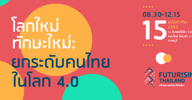 สัมมนา Futurising Thailand สร้างอนาคตไทย ให้ทันโลก ครั้งที่ 2 “โลกใหม่ ทักษะใหม่: ยกระดับคนไทยในโลก 4.0”