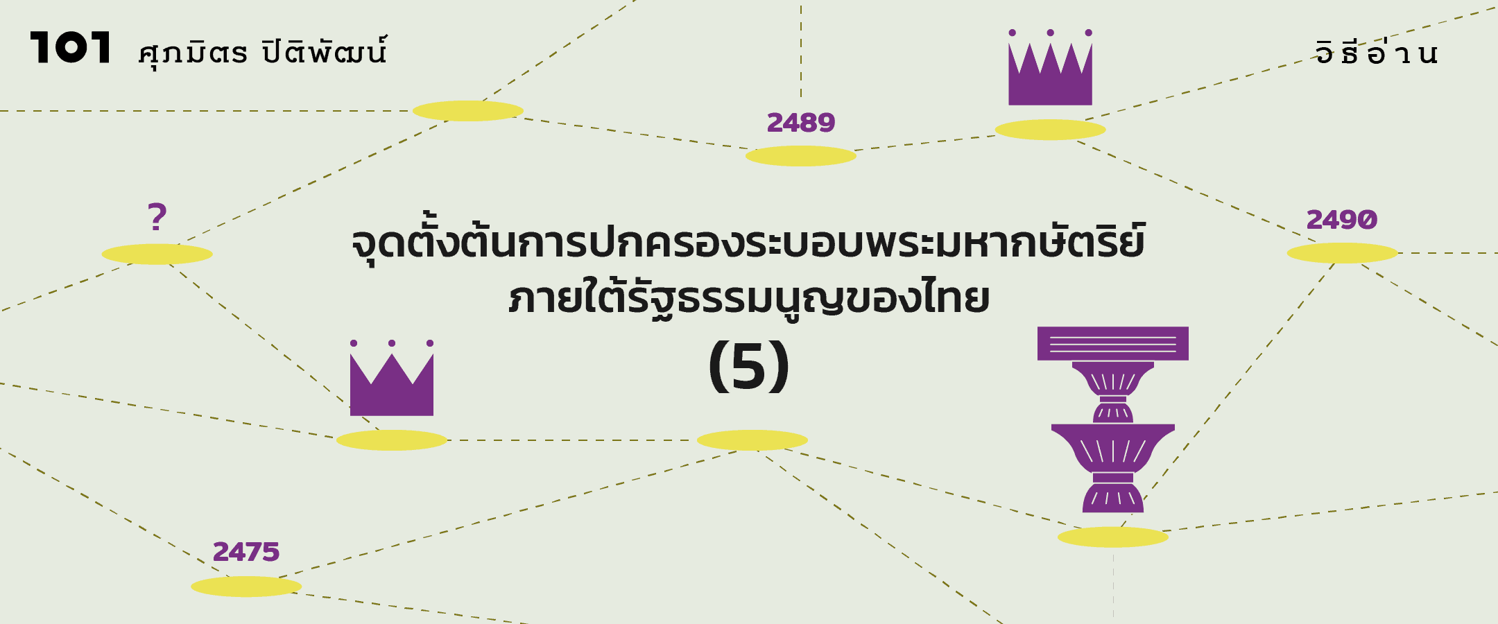 จุดตั้งต้นการปกครองระบอบพระมหากษัตริย์ภายใต้รัฐธรรมนูญของไทย (5)