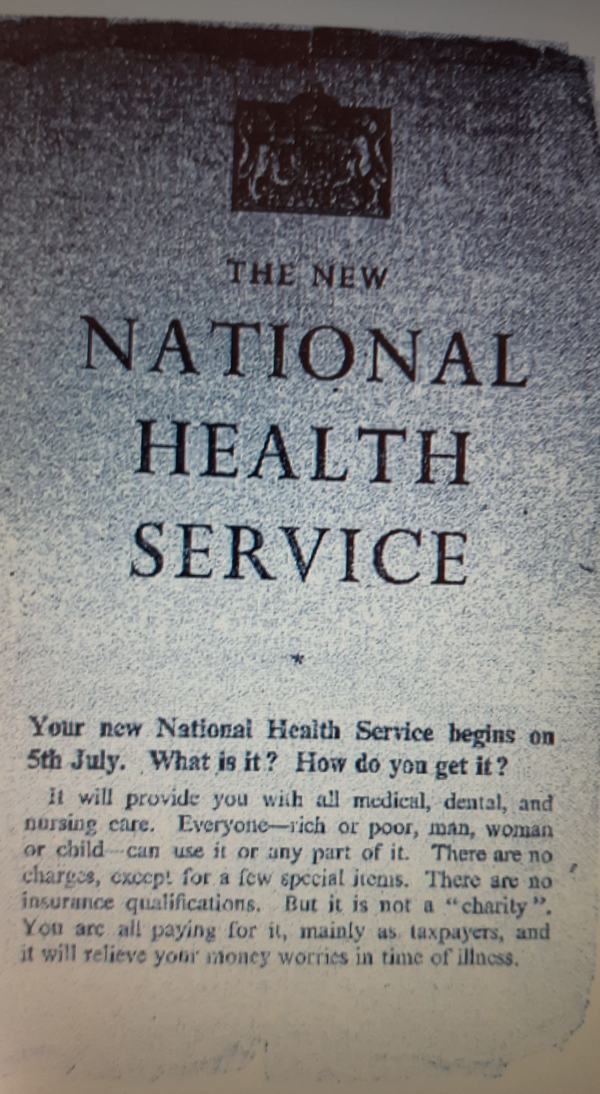 The New National Health Service UK