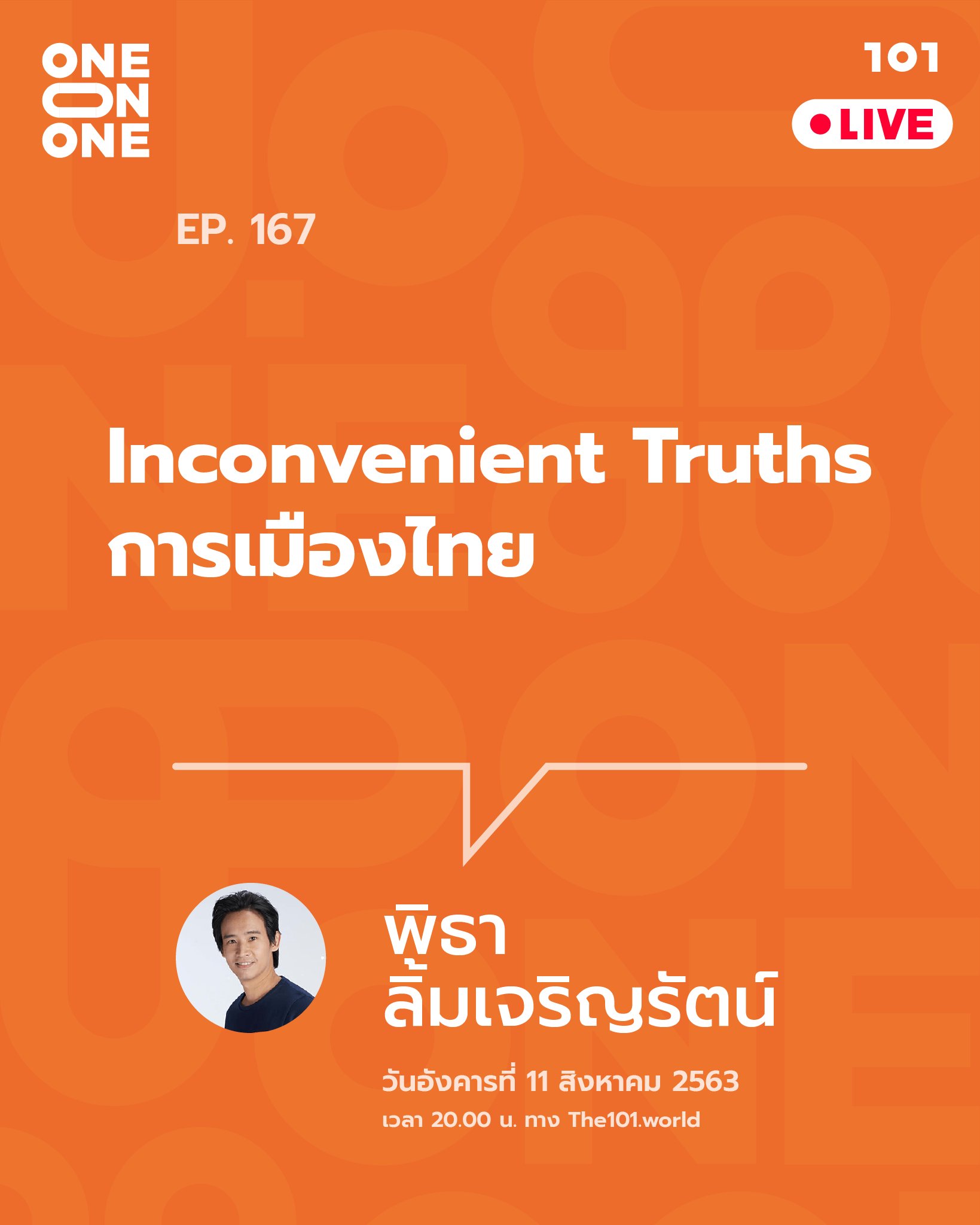101 One-On-One Ep.167 : Inconvenient Truths การเมืองไทย กับ พิธา ลิ้มเจริญรัตน์
