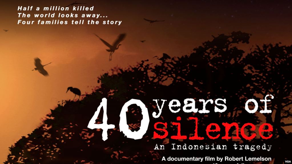โปสเตอร์ภาพยนตร์สารคดีเรื่อง 40 Years of Silence: An Indonesian Tragedy
