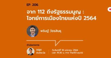 101 One-on-One Ep.206 “จาก ม.112 ถึงรัฐธรรมนูญ : โจทย์การเมืองไทยแห่งปี 2564” กับ พริษฐ์ วัชรสินธุ