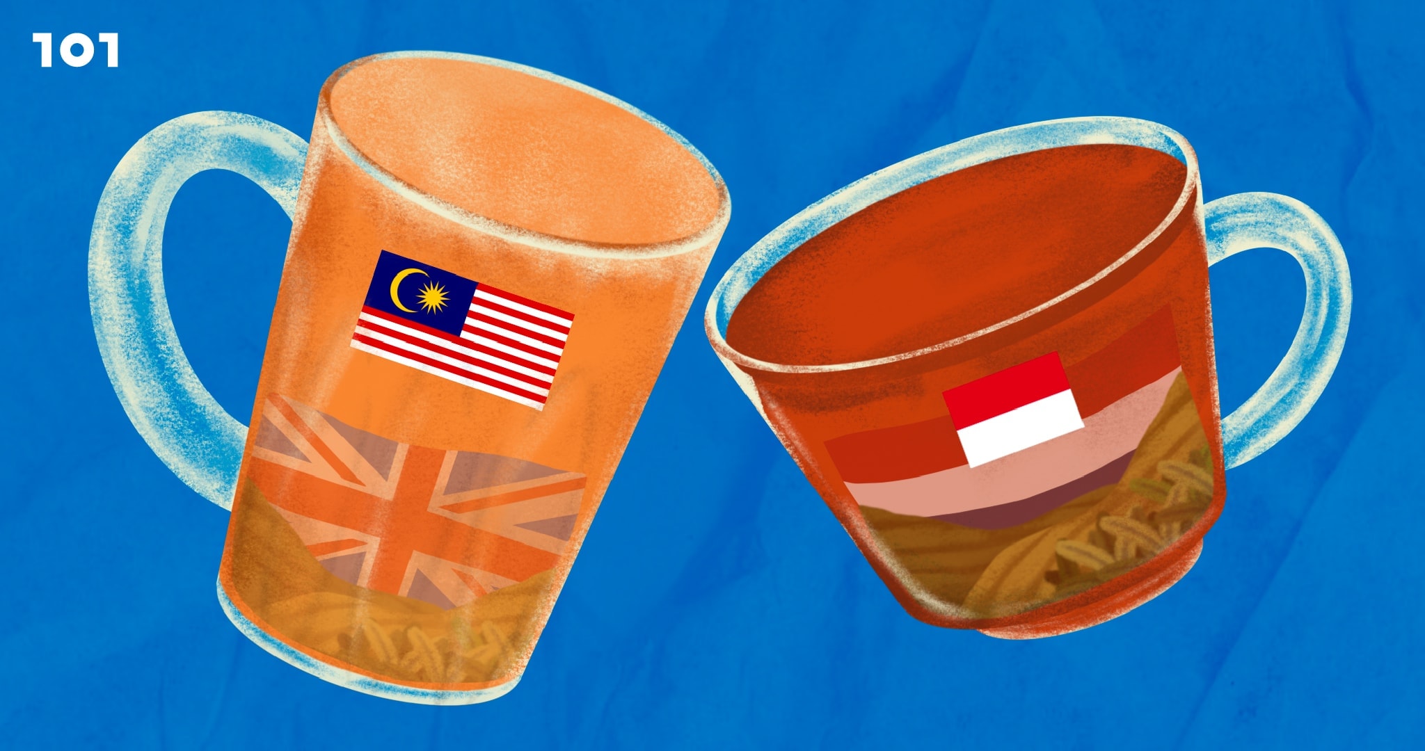 การดื่มชาของมาเลเซียและอินโดนีเซีย